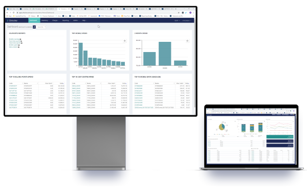 Infoview Oneview Desktop with Laptop